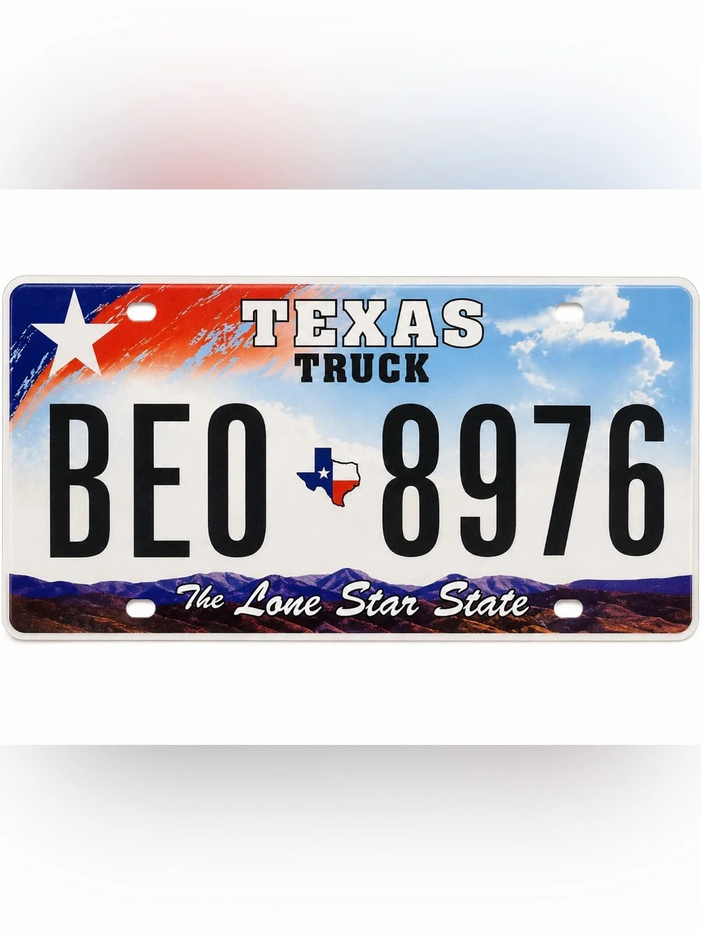 Texas Truck The Lone Star State License Plate